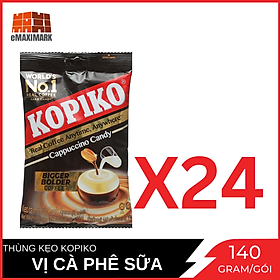 Nguyên thùng Kẹo cà phê Kopiko Cappuccino Bịch 150gX24