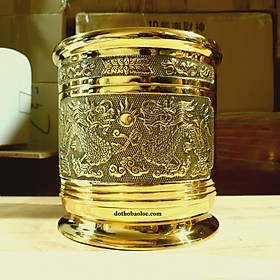 Mua Lư hương  bát hương  bát nhang Long Phụng hội bằng đồng thương hiệu Thuận Phát ( 2 cỡ: 19cm  25cm