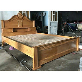Giường ngủ gỗ gõ đỏ ,mẫu nữ hoàng nhiều kích thước