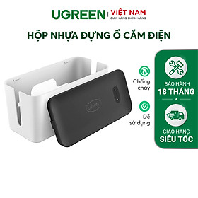 Hộp nhựa ABS đựng ổ cắm điện / dây sạc điện thoại UGREEN LP110 30397 - Hàng Chính Hãng