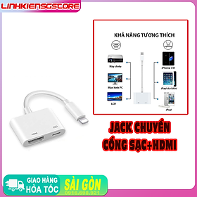 Mua Cáp Chuyển Đổi S500 2 Trong 1 Từ Ligh-ning Sang Hdmi Với Cáp Màn Hình