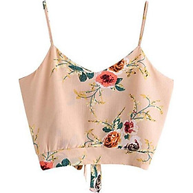 Áo Hai Dây Nữ Cổ V Kẻ Sọc Đen (Size S)