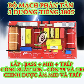 MẠCH PHÂN TẦN 3 LOA BASS TRUNG TRÉP CW3805 - LẮP CHO LOA CÔN 75 100MM - MẠCH PHÂN TẦN 3 ĐƯỜNG TIẾNG