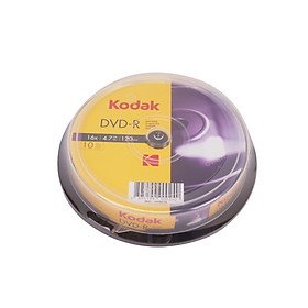 Bộ 10 Đĩa DVD-R 16X 4.7GB Kodak UBL EC0121