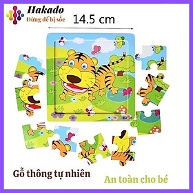 Đồ chơi xếp hình, lắp ráp Tranh Ghép gỗ 9 miếng nhiều hình Ngộ Nghĩnh - Phát Triển Trí Tuệ Cho Bé