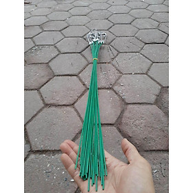 Mua Set 10 móc treo chậu lan bằng kẽm bọc nhựa chống rỉ dài 80cm