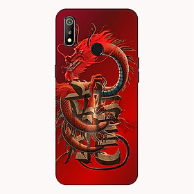 Ốp lưng điện thoại Realme 3 hình Rồng Đỏ - Hàng chính hãng