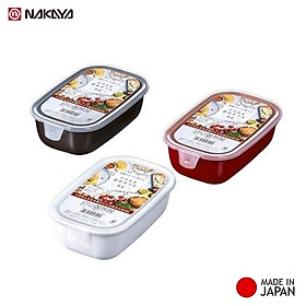 Hộp nhựa cao cấp Nhật Bản Nakaya 500ml bảo quản thực phẩm dùng trong lò vi sóng ( giao màu ngẫu nhiên )