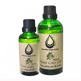 Combo 2 chai tinh dầu tràm cao cấp chuyên thoa,massage cho bé Ngọc Tuyết 100mlx50ml