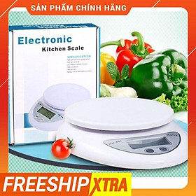 Cân tiểu ly điện tử nhà bếp mini định lượng 1g - 5kg làm bánh độ chính xác cao kèm 2 viên pin AAA, cân nhà bếp 5kg