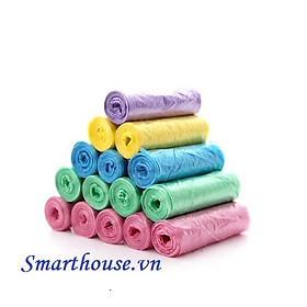 Mua Combo 5 cuộn túi đựng rác tự phân hủy nhiều màu