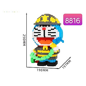 (Doreamon Cứu hộ 5500 pcs)- Lắp Ráp Xếp Hình Nanoblocks Nhân vật hoạt hình cartoon  - 1 hộp 1 con