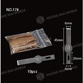 Mua Lưỡi dao số 17 đầu bằng cạo keo  cậy lưng (1 túi = 10 chiếc)