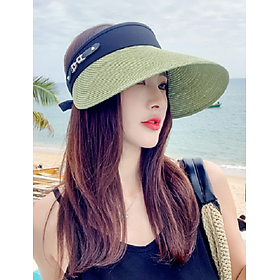 Mũ rộng vành nửa đầu chống nắng phong cách Hàn, nón chống nắng nữ đi biển mới