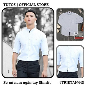 Áo sơ mi nam dài tay cổ tàu công sở hoạt tiết TUTO5 cao cấp chất đẹp Slimfit Shirt kháng khuẩn khử mùi tốt, ít nhăn