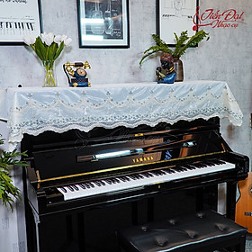 Mua Khăn Phủ Đàn Piano Voan Trắng KU-028