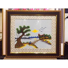 Tranh thêu tay truyền thống Việt Nam- 30x35cm ( Các Mẫu )