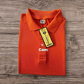 Áo Thun Có Cổ Cá Sấu Cao Cấp 4 Chiều Form Xuông Nữ - Nam Màu Cam