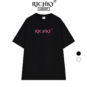Áo Thun Unisex Richky Premium Tee Luxury BlackPink Đen - RKP02