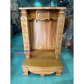 Mua Bàn thờ thần tài cột vuông khắc chữ 68 x 107cm