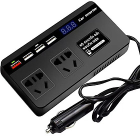 Mua Bộ chuyển nguồn điện Adapter ô tô 12V/24V - 220V Bộ kích điện Adaptor cho xe hơi Biến áp nguồn xe ôtô đầu tẩu