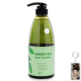 Sữa tắm tinh chất trà xanh Welcos Green Tea Body Cleanser 740ml + Móc khóa