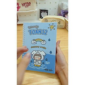 Sổ tay takenote toán 12 bản mới nhất có mục lục khổ A5