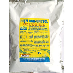 HDH ĐIỆN GIẢI ORESOL GLUCO KC 1KG chế phẩm tan hoàn toàn hoà nước uống