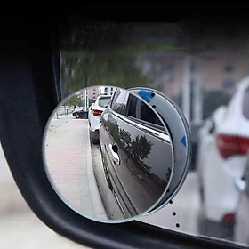 Gương cầu lồi xoay 360 độ có viền và không viền HT-1003 gắn gương chiếu hậu xe hơi ô tô xe máy loại cao cấp