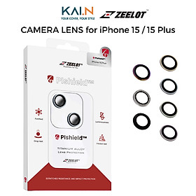 Miếng Dán Kính Cường Lực Camera Lens Zeelot Dành Cho iPhone 15 / iPhone 15 Plus, ZEELOT PISHIELD TITANIUM ALLOY - HÀNG CHÍNH HÃNG