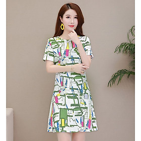 Đầm nữ ngắn tay cổ tròn nhẹ nhàng Haint Boutique HB67