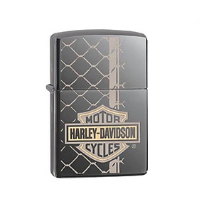 Bật Lửa Zippo 29737 – Zippo Harley-Davidson Bar & Shield Logo Black Ice