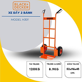 Xe đẩy hàng 2 bánh cao cấp BLACKANDDECKER (BLACK+DECKER) H301 tải trọng 120kg