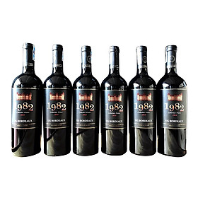 Mua Quà tặng hộp gỗ 6 chai rượu vang Pháp 1982