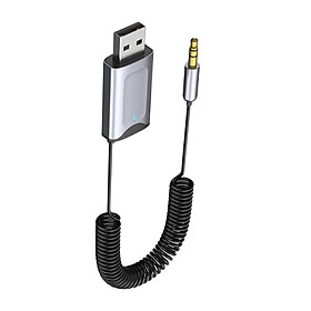 Car USB AUX Receiver Adapter 3.5mm Audio Receiver Handsfree for Phones Car