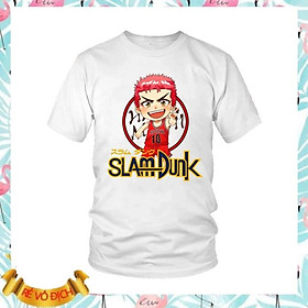 XẢ HÀNG Áo thun thời trang in hình Slam Dunk Anime Mẫu 1 (Đủ màu)