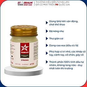 Combo 6 Lọ Dầu Cù Là Starbalm - Hà Lan 25g ( Strong)