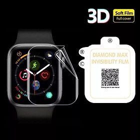 Bộ 3 miếng dán 3D Hydrogel Mềm Mại Bảo Vệ màn hình dành Cho Apple watch serie 4,5,6, SE 40mm/44mm