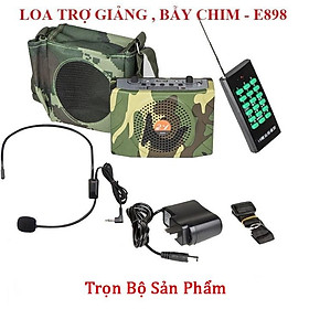 Mua Loa Bluetooth Kiêm Máy Bẫy Chim ZY E898 Hỗ Trợ V5.0 Thẻ Nhớ TF USB Có Điều Khiển Xa 1000m Tặng Túi Đựng Máy Và Micro