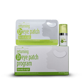 Liệu trình trẻ hóa vùng da mắt giúp giảm nếp nhăn, bọng, thâm mắt Hàn Quốc Lagivado Dr Eye Patch Program hộp 10 miếng – Màu trắng xanh
