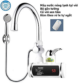 Mua Vòi nước nóng lạnh có vòi sen tắm lắp đặt trực tiếp tại vòi nước thường