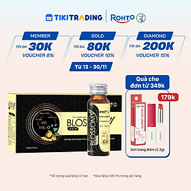 Nước uống giúp giảm rụng tóc, sáng da Blossomy Hair lốc 10 chai x 50ml