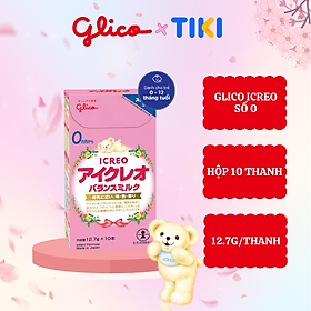 Sữa Glico Icreo Balance Milk (Icreo Số 0) - Hộp 10 Thanh Tiện Dụng