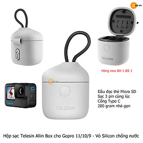 Mua Hộp sạc Telesin Allin Box pin Gopro 11 10 vỏ silicon chống nước