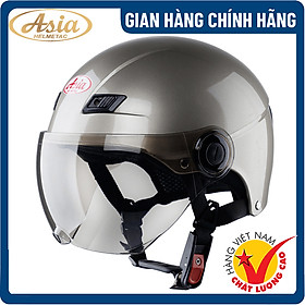 Mũ Bảo Hiểm 1/2 - Có Kính -Asia MT-106K - Hàng Chính Hãng, Bảo Hành 1 năm