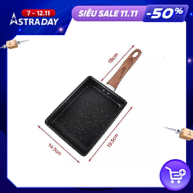 Mua Seoulcook - Chảo vuông 15x20 cm đáy từ / Induction cao cấp Hàn Quốc  chống dính vân đá an toàn cho sức khỏe  dùng được tất cả các loại bếp – Hàng chính hãng