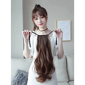 Tóc giả cột xoăn kiểu Hàn siêu sang chảnh, cam kết y hình, giống tóc thật 100%, chất tơ Hàn cao cấp loại 1, chịu nhiệt tốt có thể bấm uốn, duỗi, gội thoải mái 