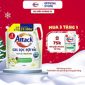 Gel Giặt Attack Hương Thiên Nhiên Trong Lành Túi 2.5Kg