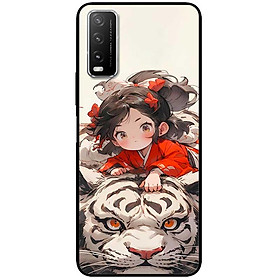 Ốp lưng cho Vivo Y20 - Y12s - Y20s - Y21 - Y21s - Y33s - Y33T - Cô Bé Và Hổ Trắng - Hàng Chính Hãng