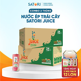 Combo 2 thùng nước Satori Juice vị ổi